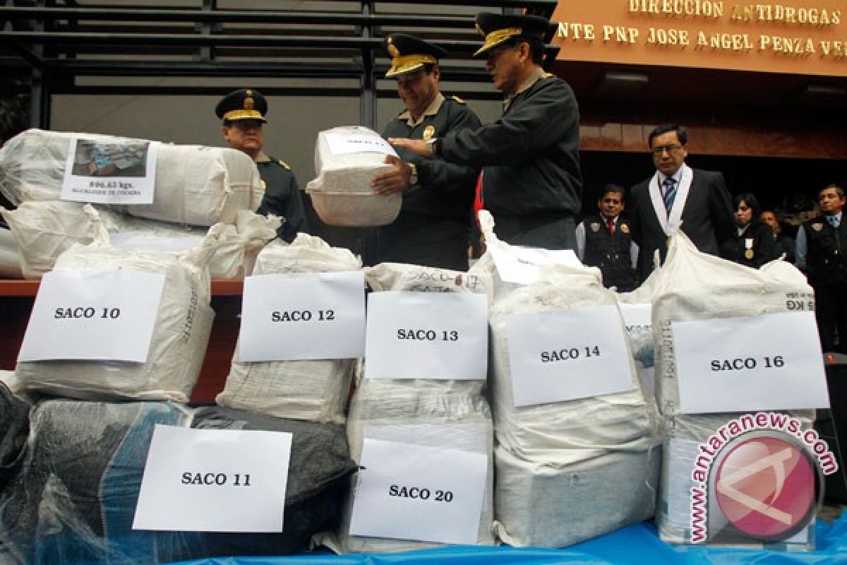 Polisi Kolombia sita 3,8 ton kokain