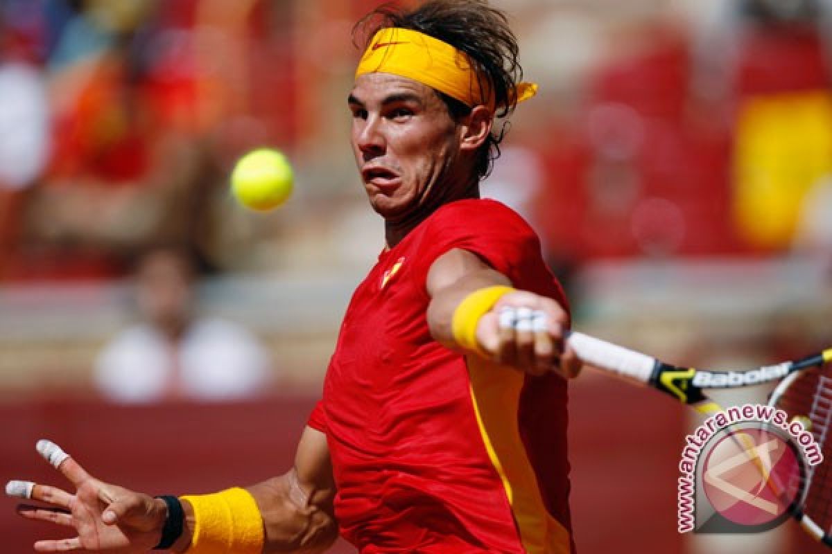 Nadal pimpin Spanyol tundukkan Prancis