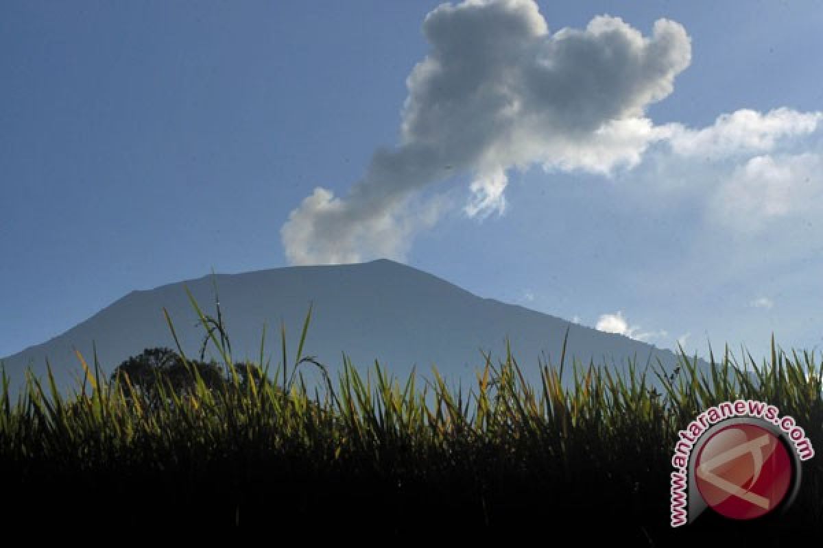 Gunung Marapi masih keluarkan asap