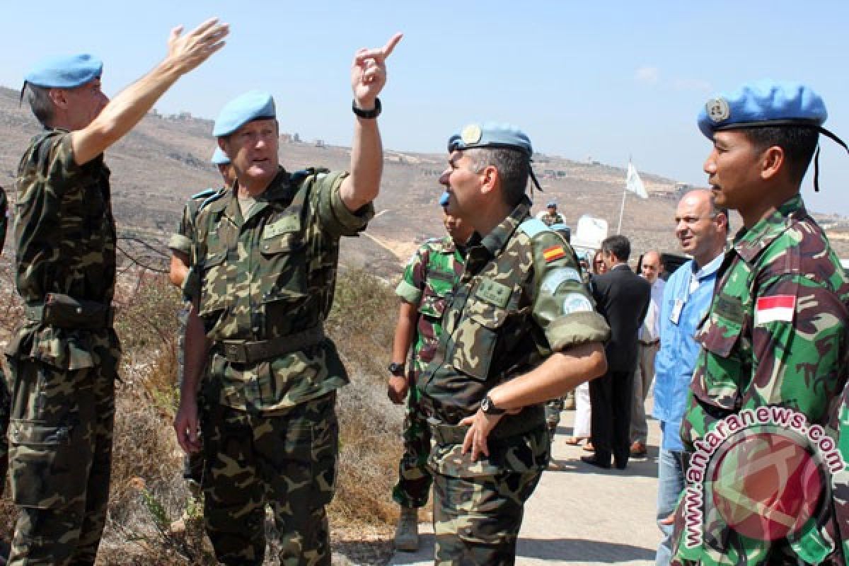 Komandan UNIFIL kunjungi perbatasan Israel - Lebanon di Indobatt