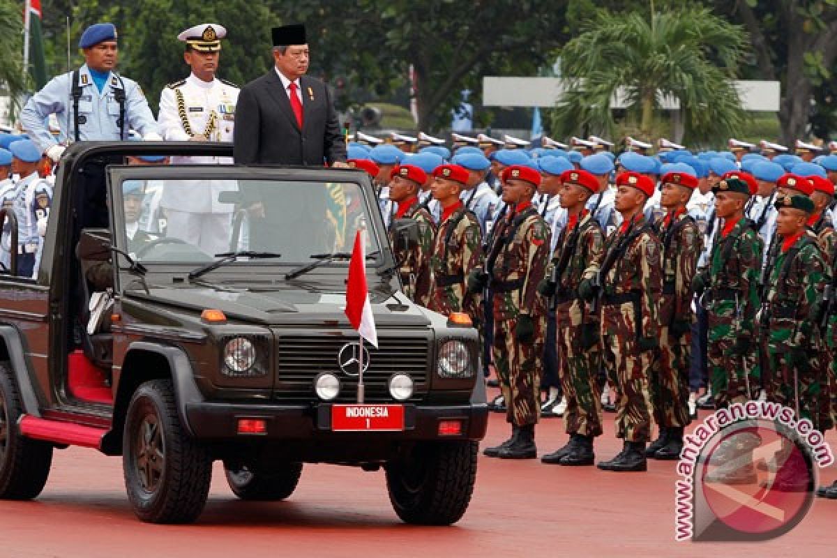 Presiden pimpin peringatan HUT ke-66 TNI 