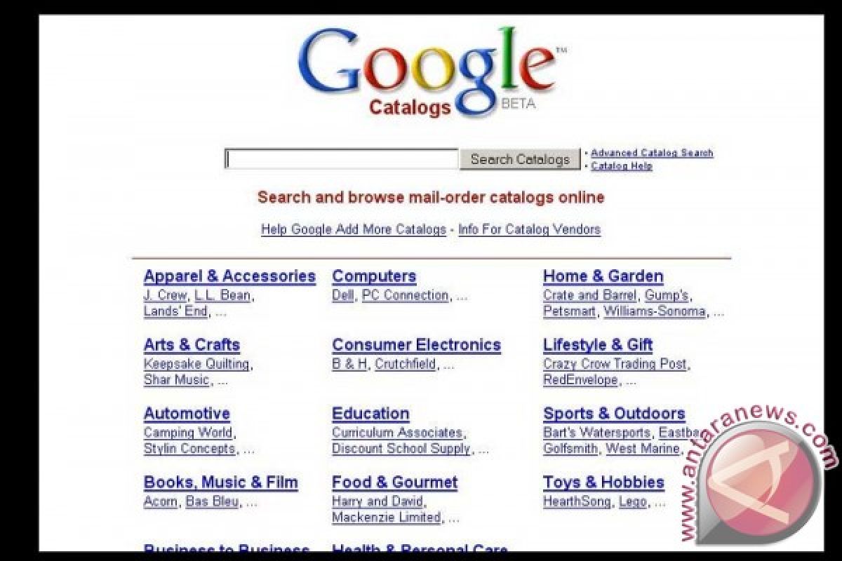 Google luncurkan aplikasi Google Catalogs