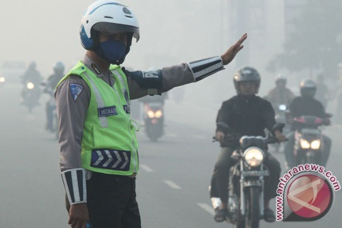 Haze shrouds Banjarmasin, South Kalimantan