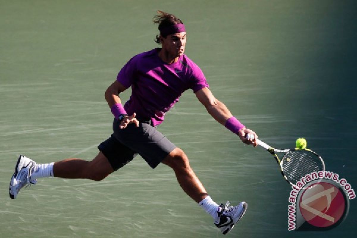 Nadal capai putaran ketiga setelah kalahkan Haas 