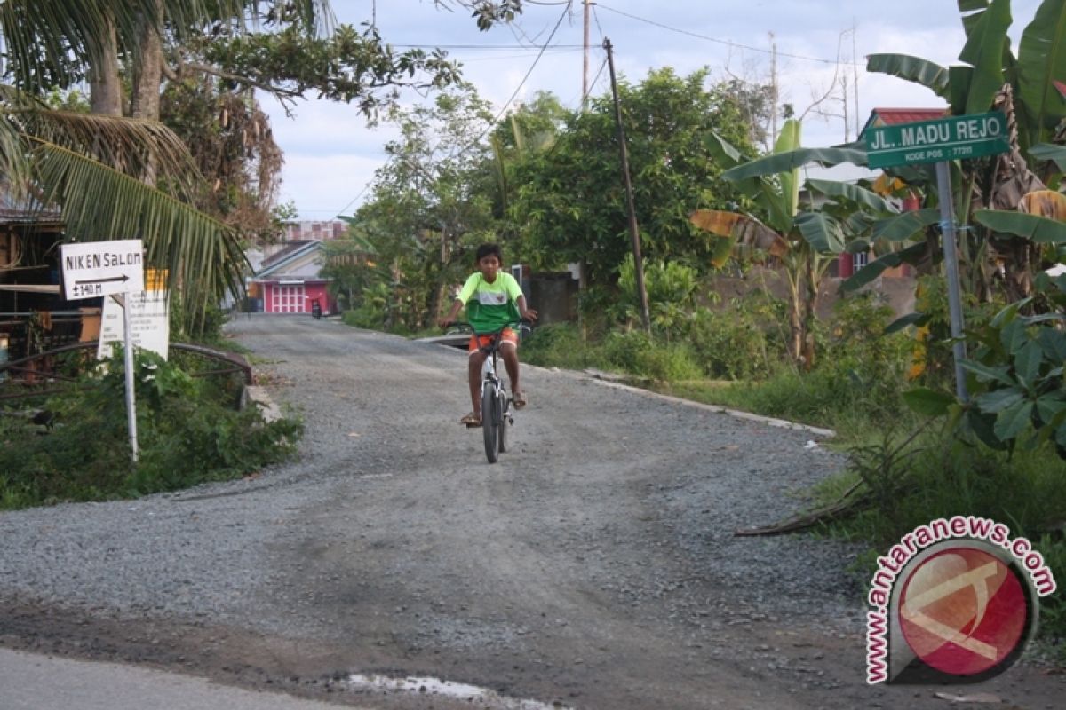 Pengerjaan Jalan Dalam Kota Berau 50 Persen 