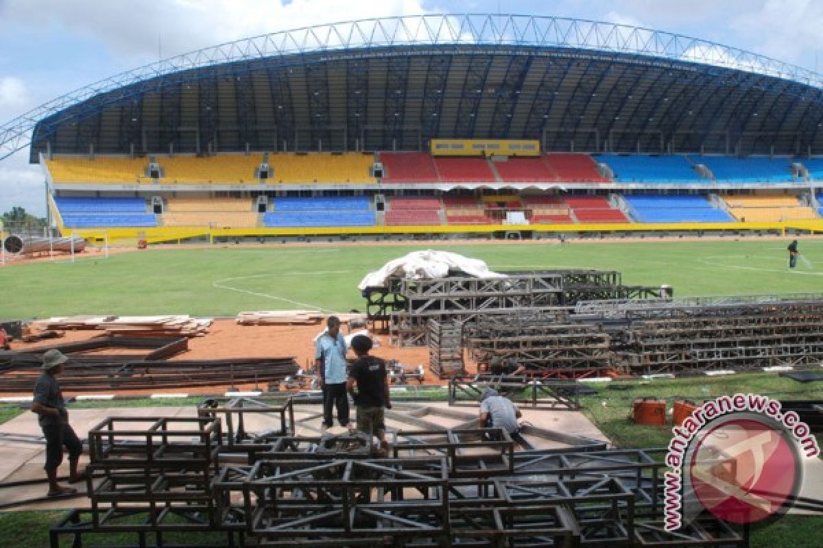 Komplek olahraga Jakabaring steril jelang pembukaan 