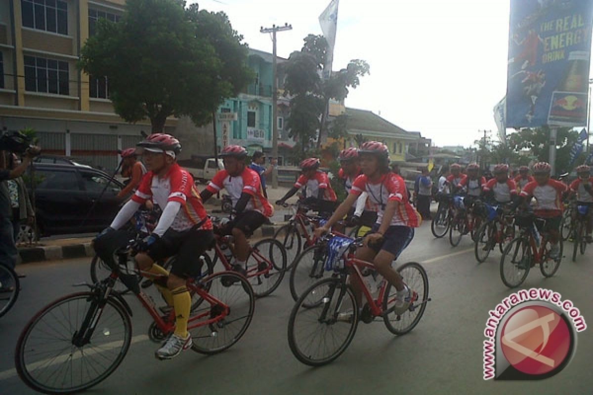 550 Peserta Lampung Kawal Sepeda Jakarta-Palembang
