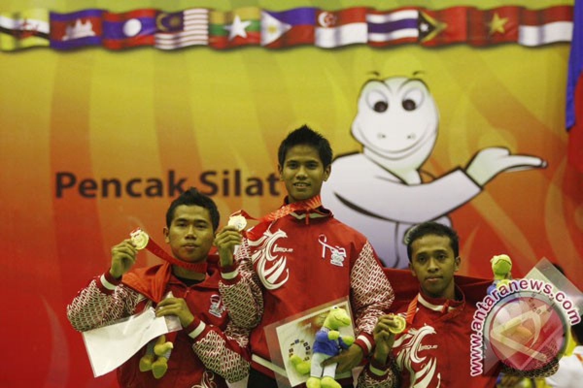 Tim pencak silat putra dan putri Indonesia sabet emas