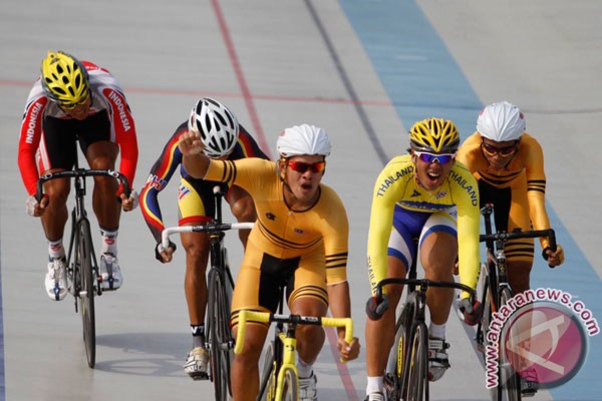 Malaysia kembali raih emas balap sepeda