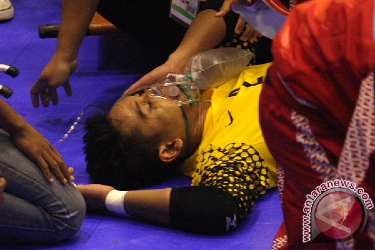 Kiper futsal Indonesia dilarikan ke rumah sakit
