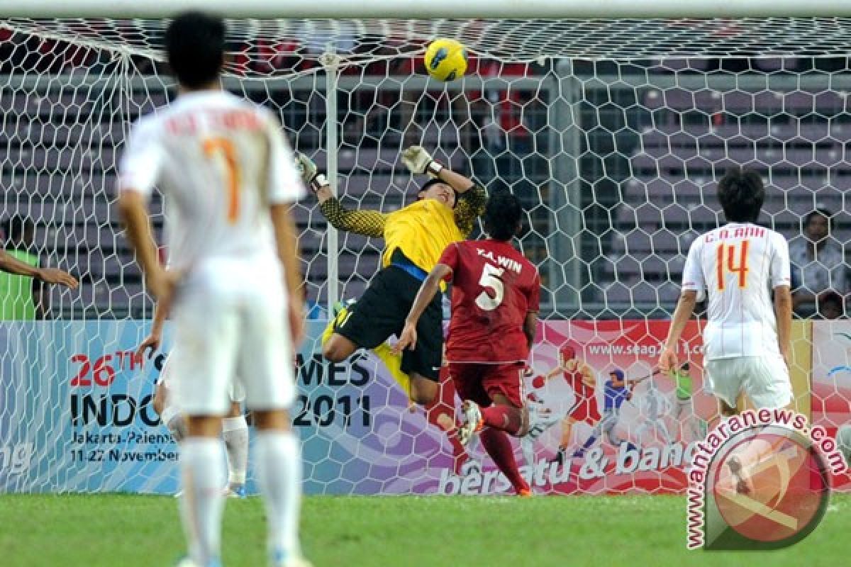 Myanmar ungguli Vietnam 1-0 babak pertama