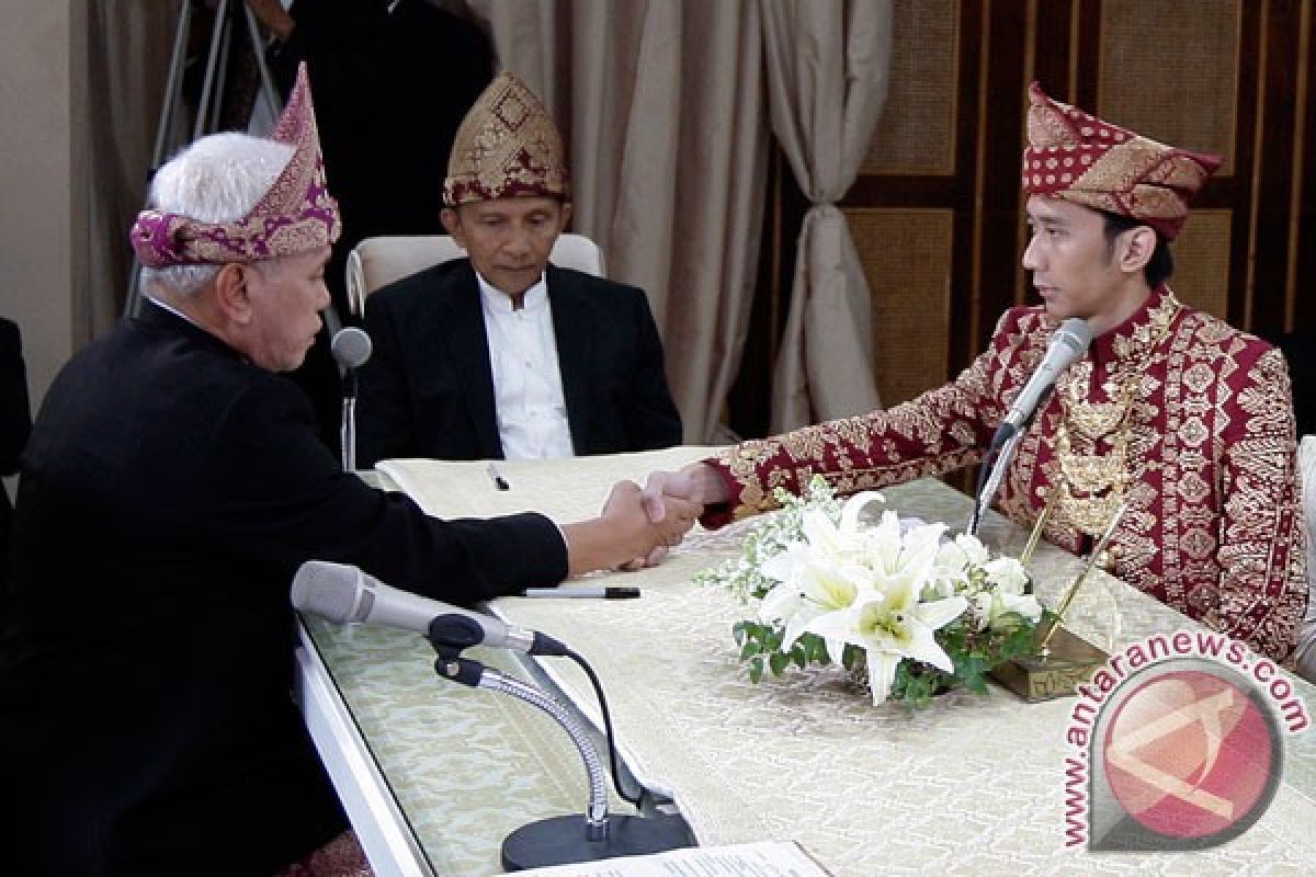 Akad nikah Ibas-Aliya dalam adat Palembang 