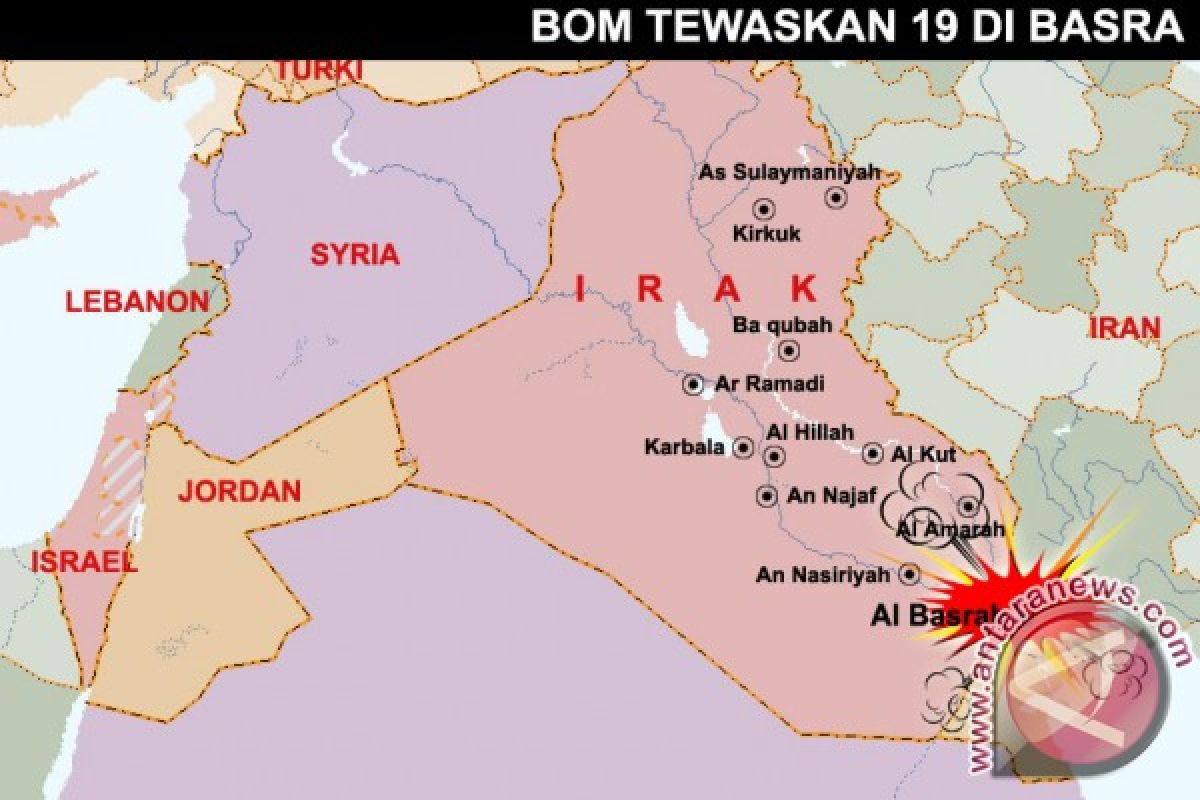 10 orang tewas dalam serangan bom di Irak selatan