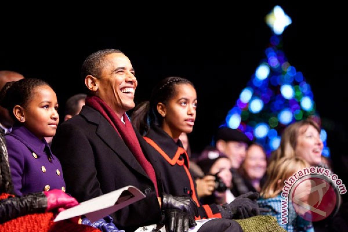 Keluarga Obama bersiap rayakan Natal