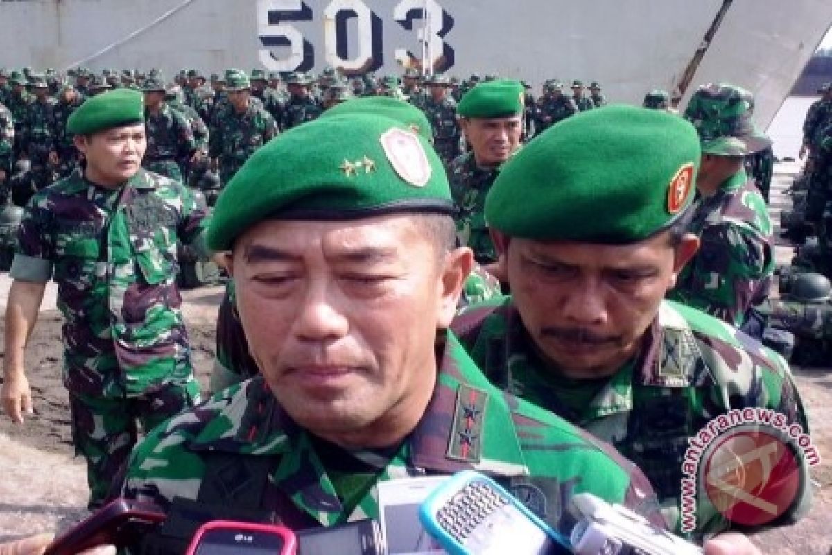 Prajurit Kodam II Sriwijaya pulang dari Papua 