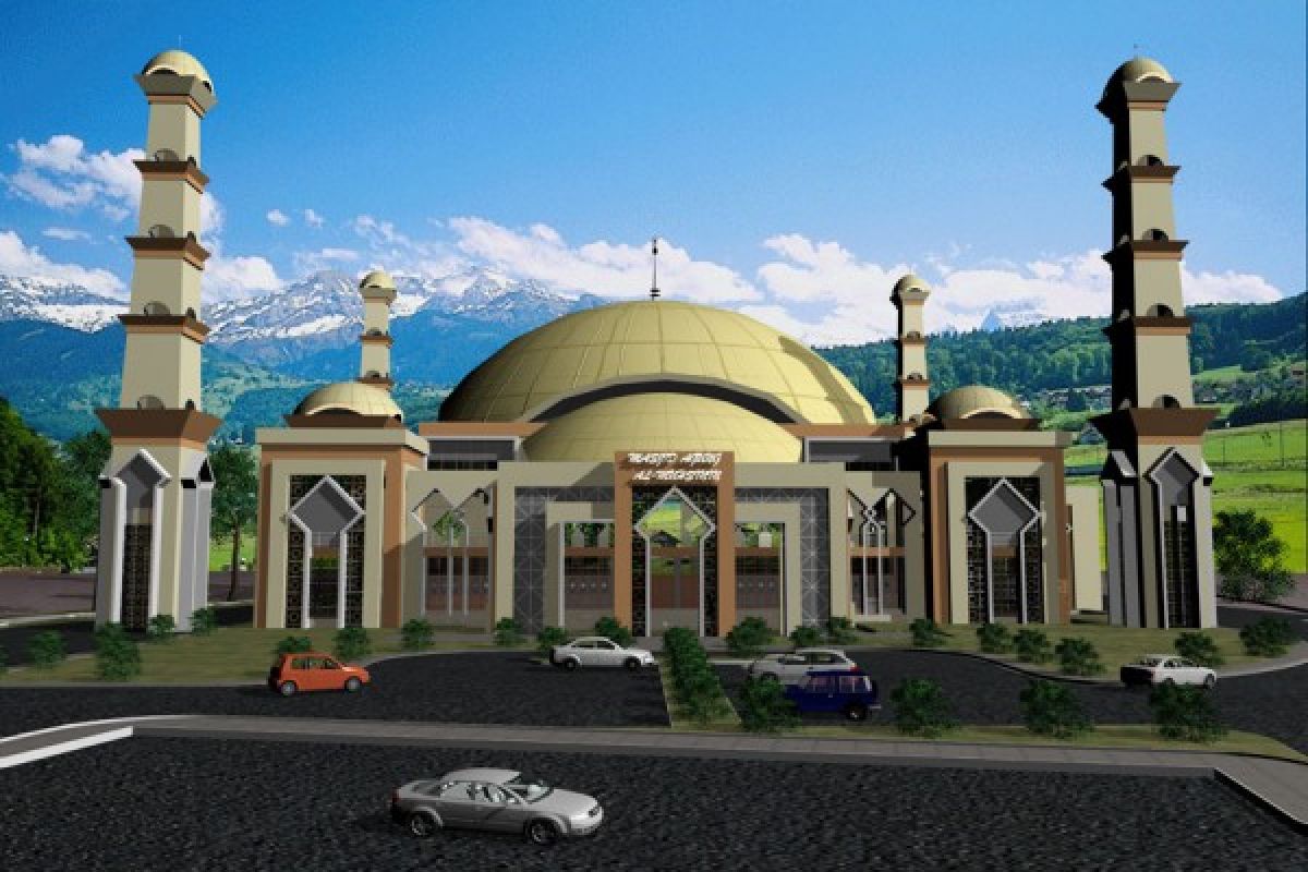 Masjid Agung Al-Muhsinin Solok salah satu mesjid termegah di Sumbar