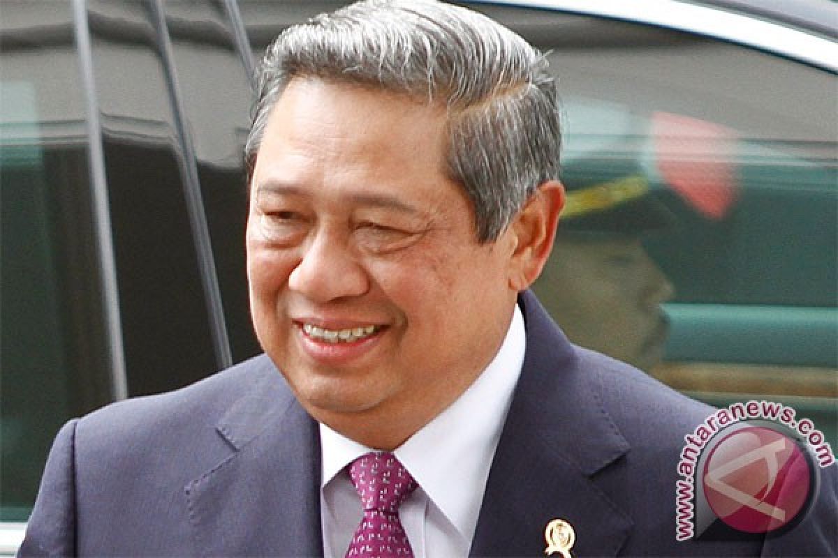 President Yudhoyono in Madiun en route to Jakarta