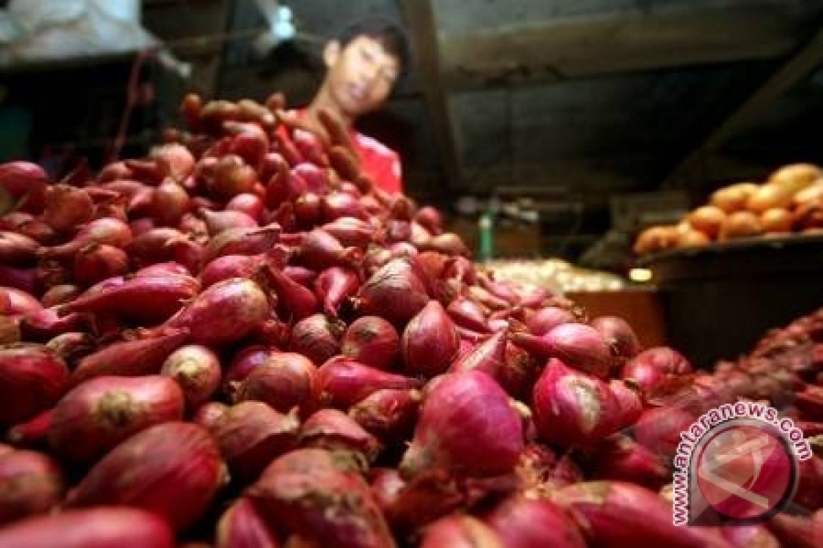 Harga bawang merah turun di Palembang 