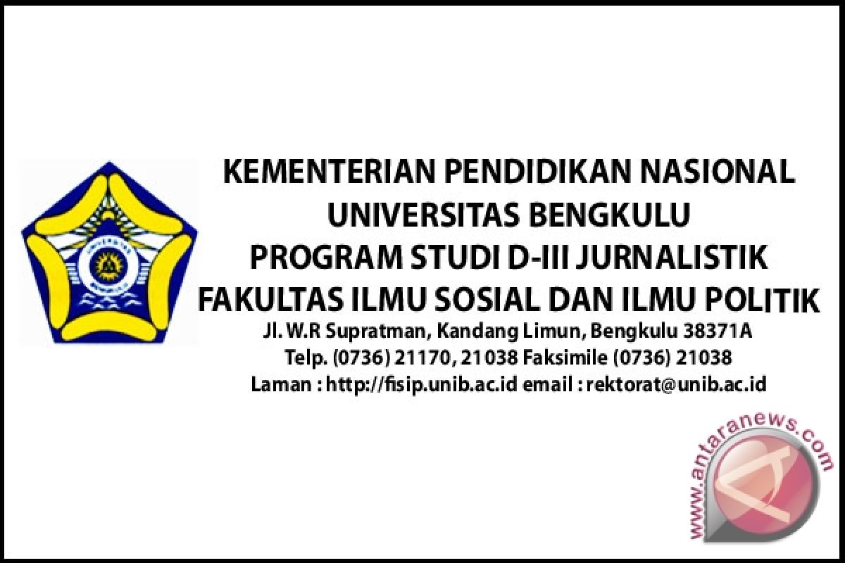 Pendaftaran calon mahasiswa baru prodi D3 Jurnalistik Fisip Unib 2012/2013 Jalur Khusus (Non Test SPMB/PPA)