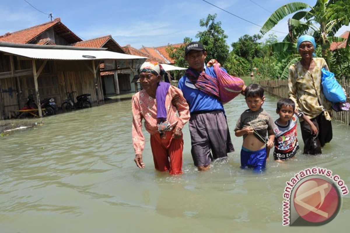 Banjir di Brebes mulai surut