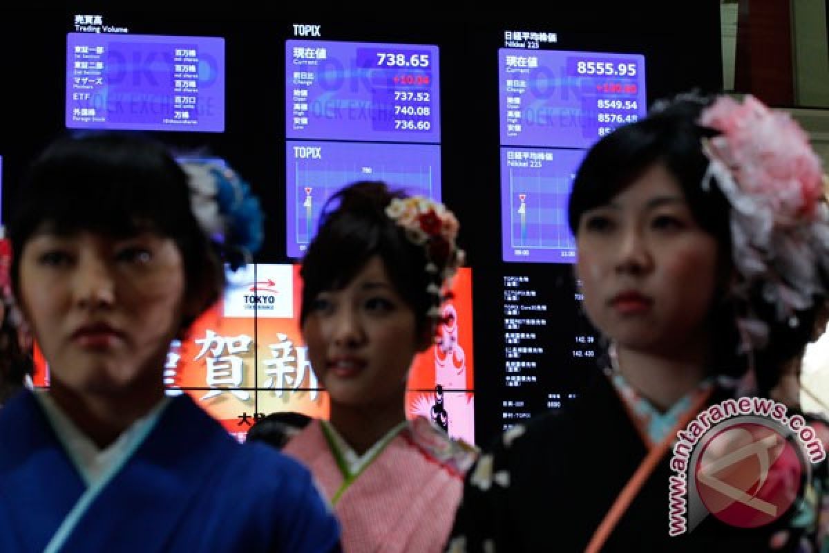 Saham di bursa Tokyo ditutup turun 0,59 persen
