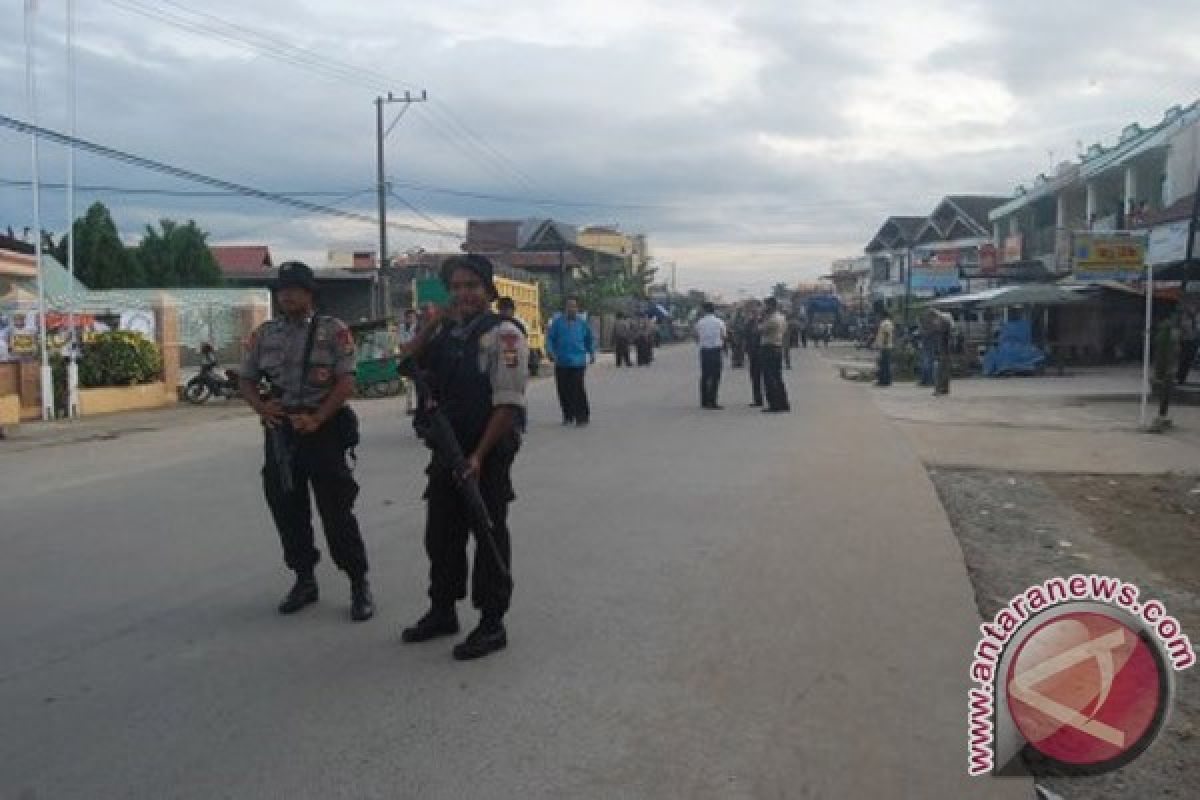 Polisi jaga ketat Jalan Belibis Samarinda 