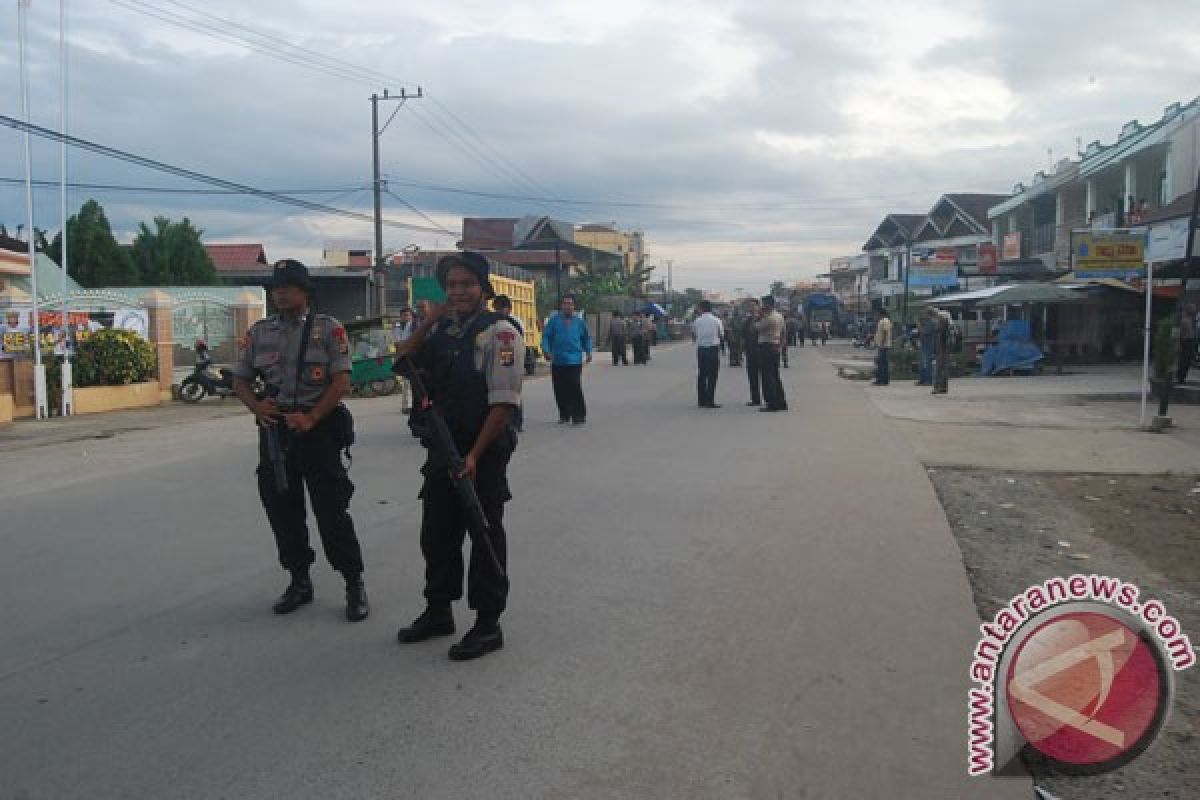 Suasana Jalan Belibis Samarinda mencekam