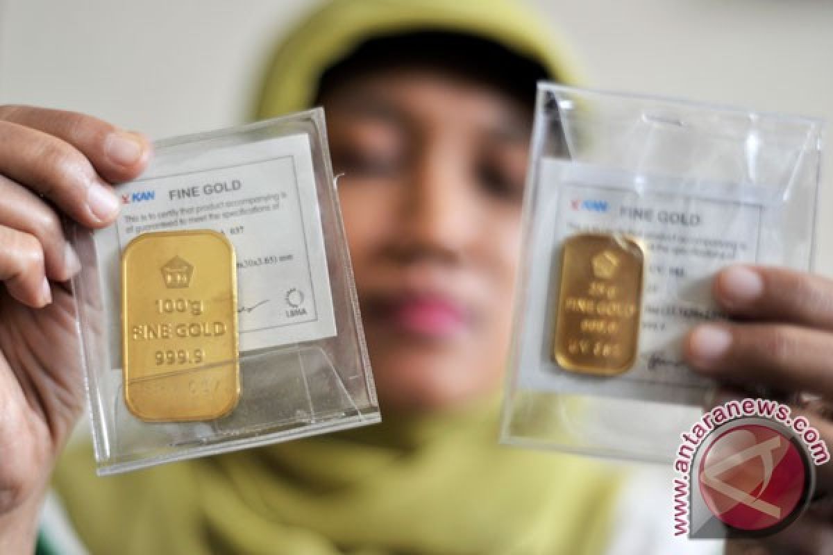 Harga emas berjangka naik ke tertinggi dua bulan