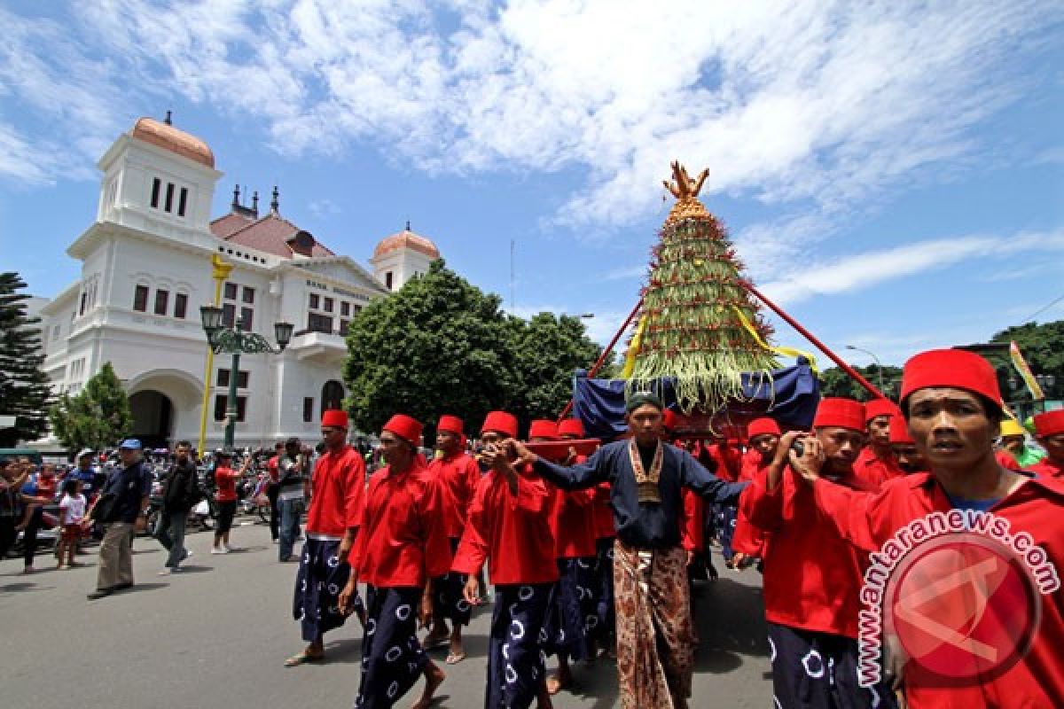 Grebeg ceremony in Yogyakarta to commemorate Prophet Muhammad`s birthday