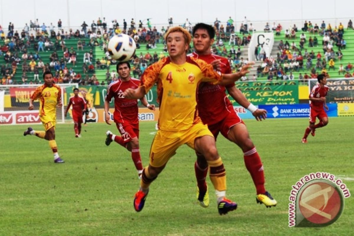 Sriwijaya FC kalahkan Deltras FC 3-1 