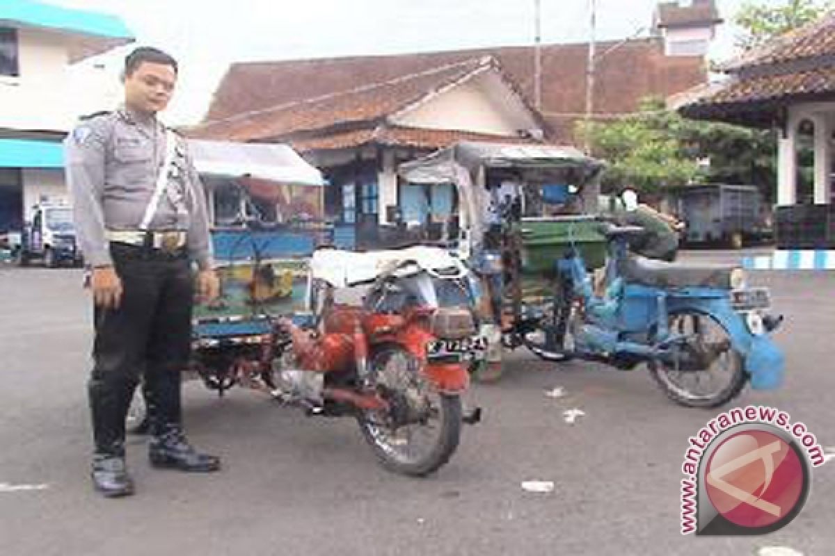 Polres Gunung Kidul larang pengoperasian becak bermotor 