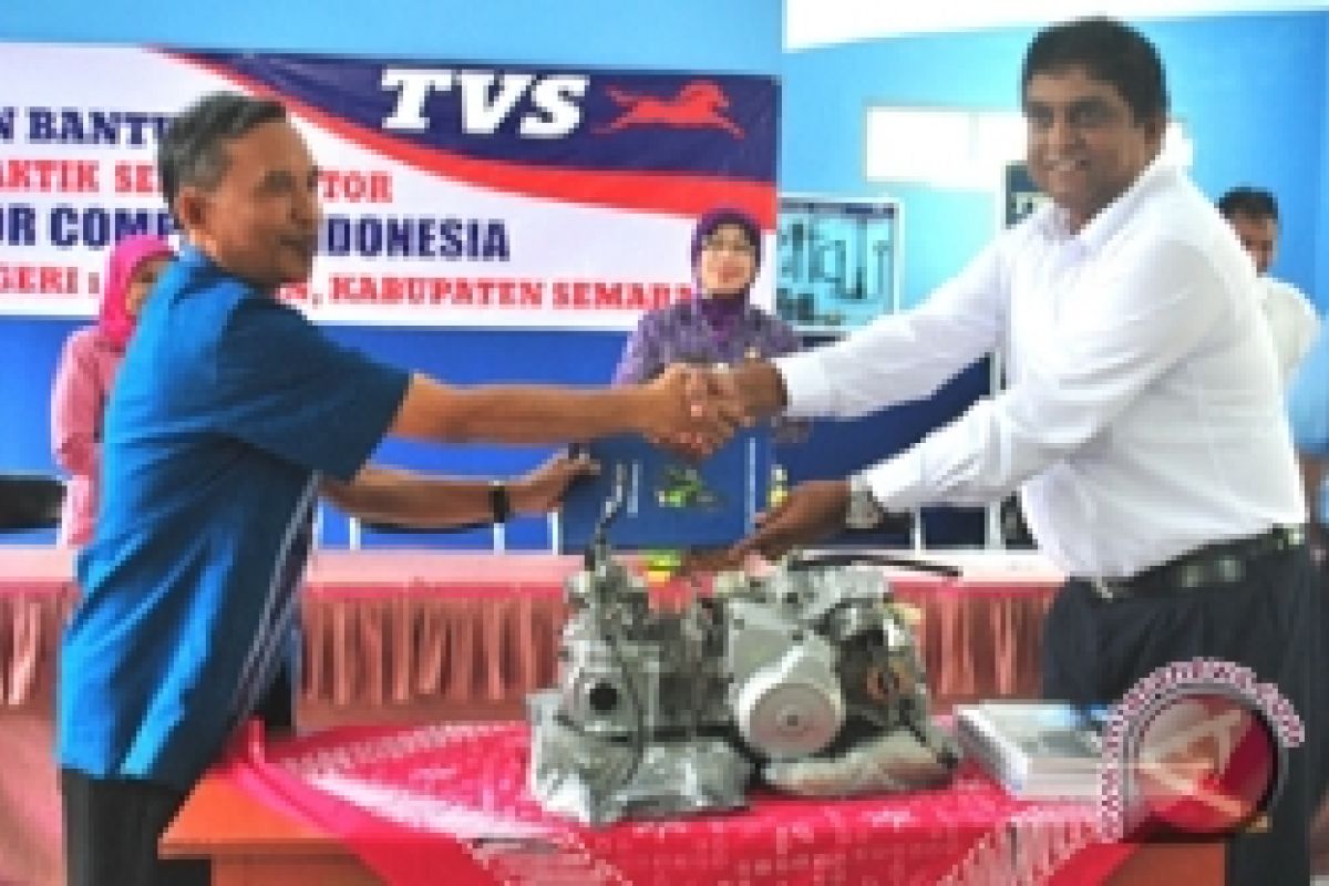 TVS motor bantu keterampilan mekanik siswa SMK     