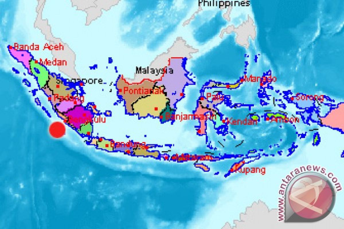 Gempa 5,2 SR guncang Bengkulu Utara