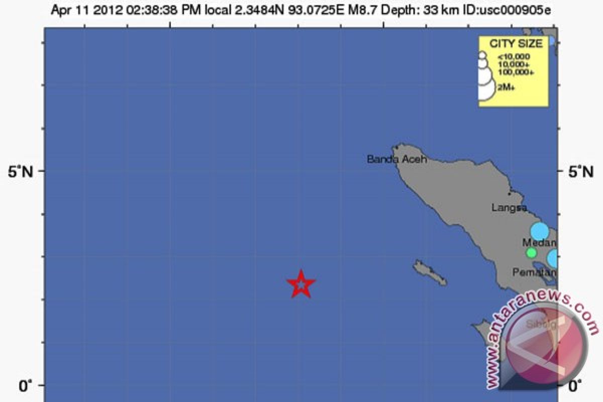 Earthquake jolts Aceh 