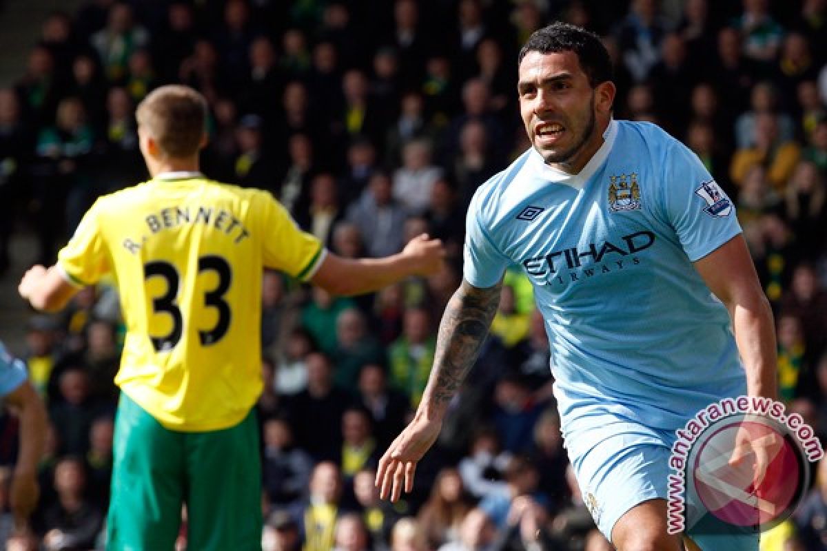 Hatrik Tevez bawa City ke semifinal Piala FA