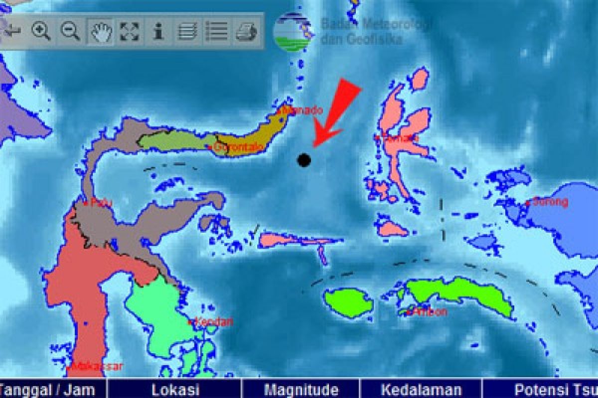 Sulawesi Utara diguncang gempa 5,8 SR