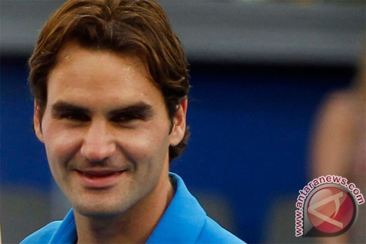 Federer raih gelar pertama tahun ini