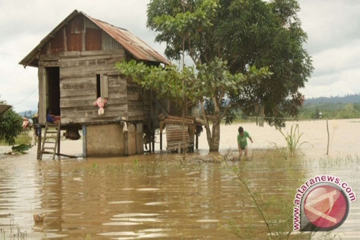Ratusan Buku Pelajaran SLBN Sangatta Terendam Banjir 
