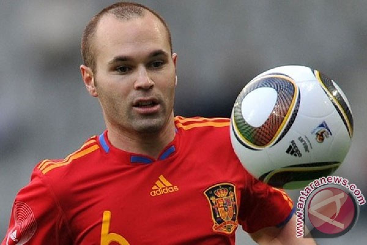 Iniesta mungkin absen saat Barca hadapi Levante