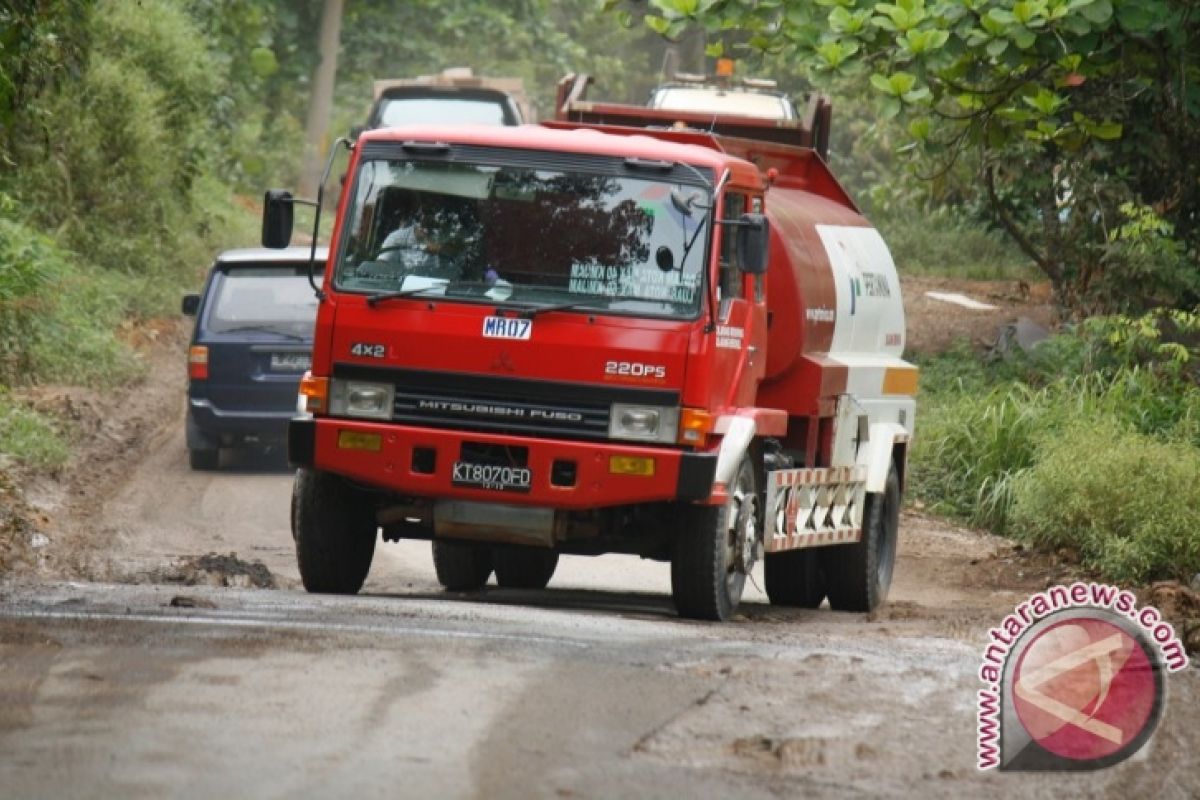 Jalur Alternatif di Tanjung Redeb Rusak Parah 