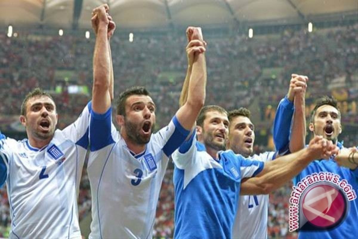 Yunani capai perempat final Piala Eropa 2012 