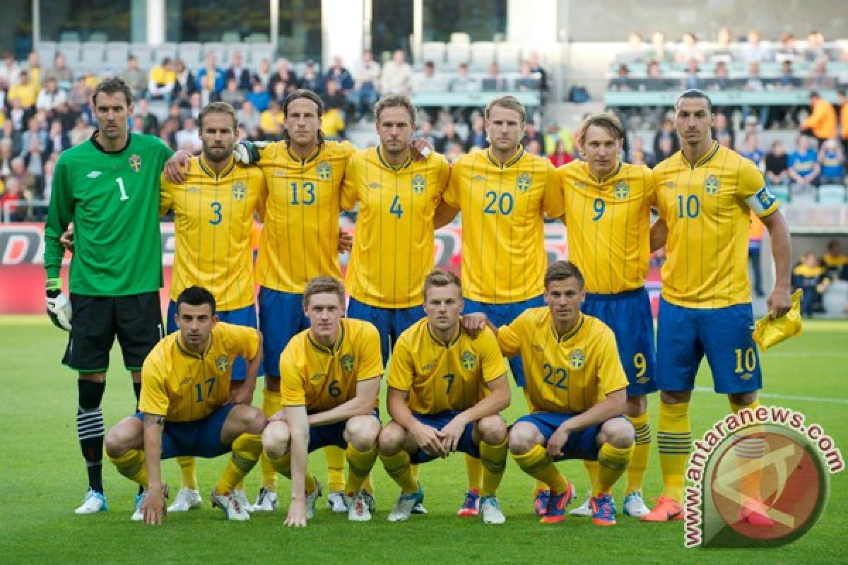 Tim Swedia untuk lawan Portugal