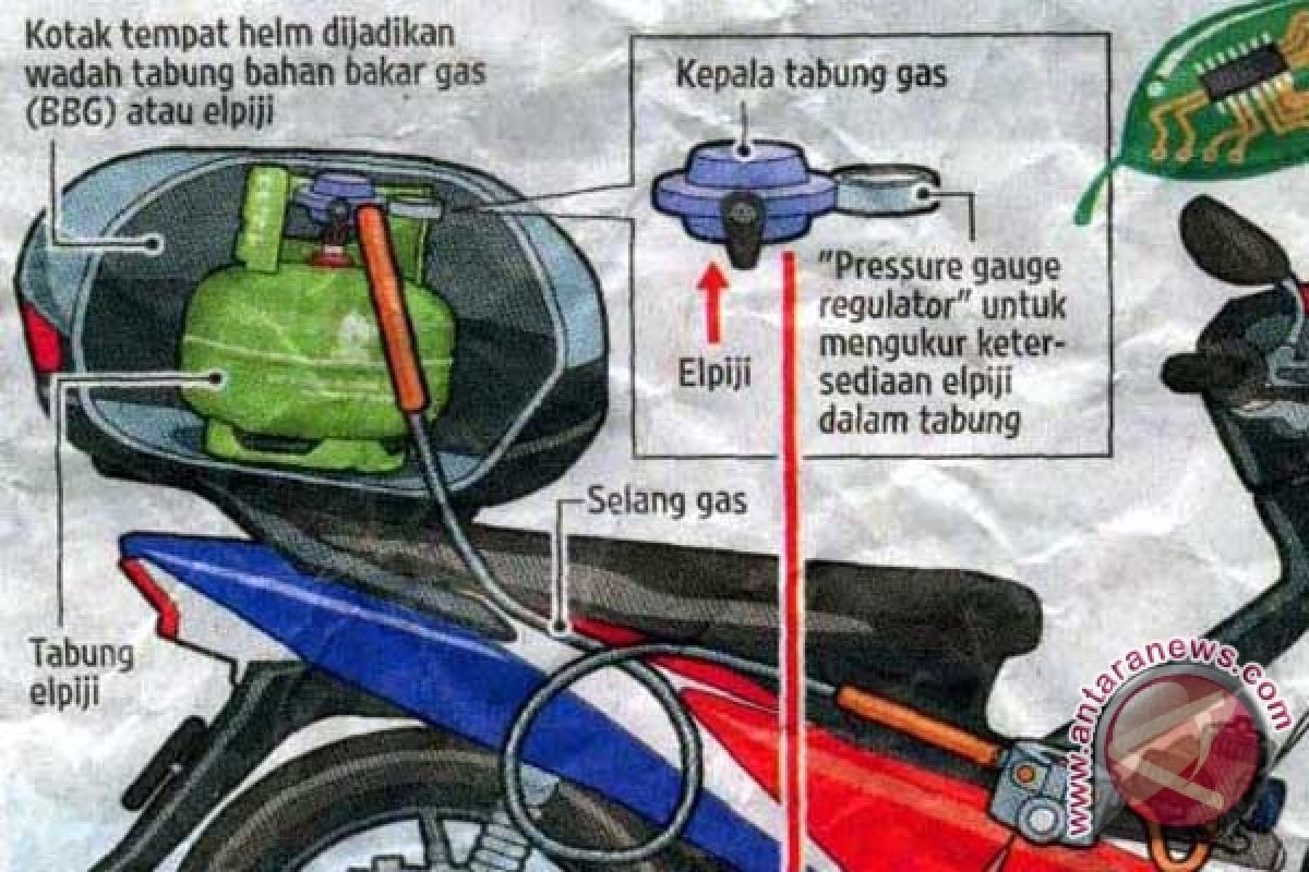 Siswa SMK Karawang modifikasi sepeda motor gas  