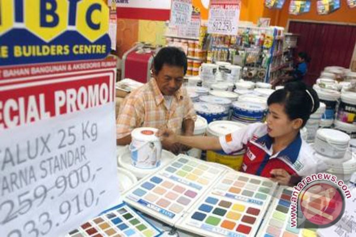 Permintaan cat di Palembang meningkat