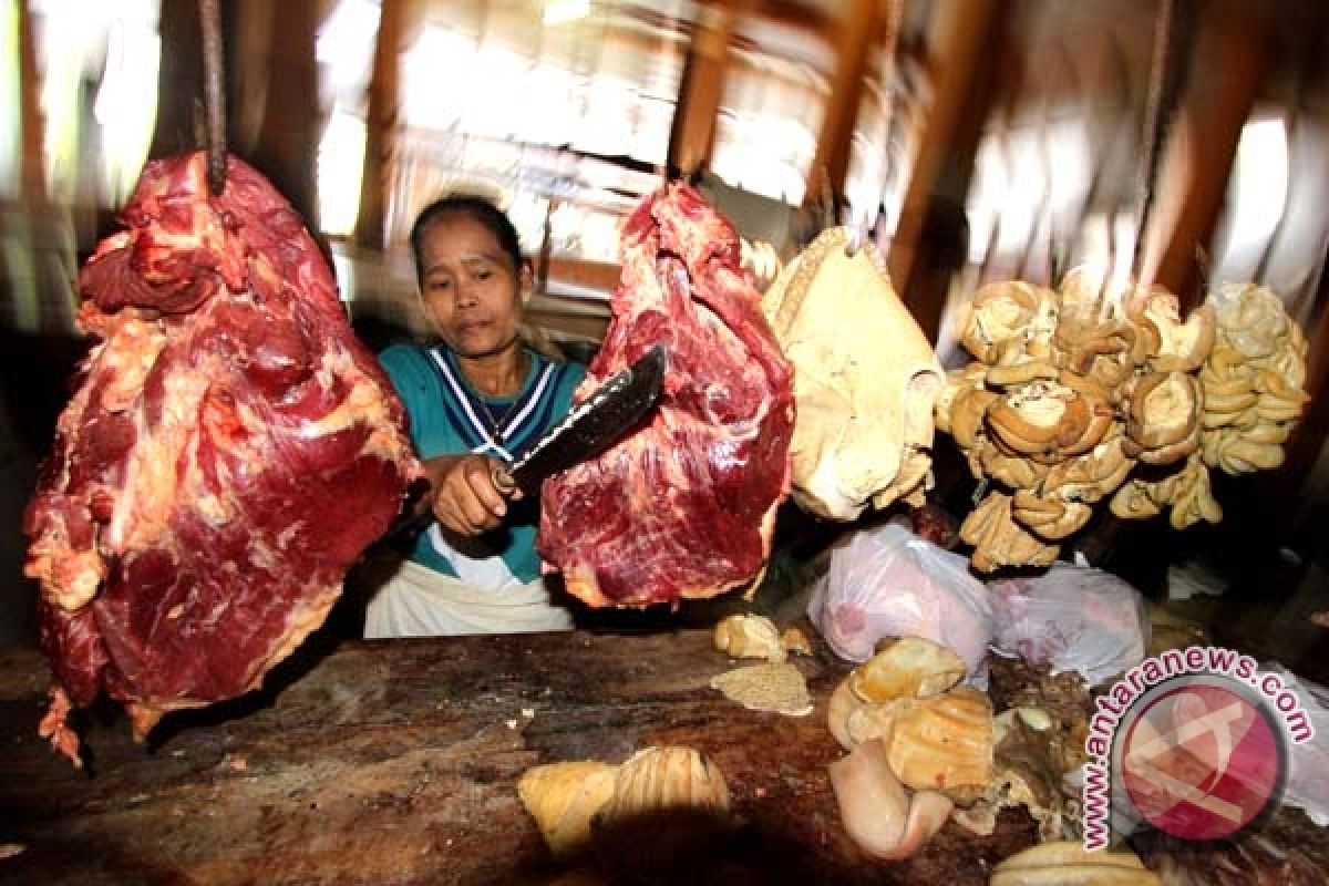 Harga daging sapi masih tinggi