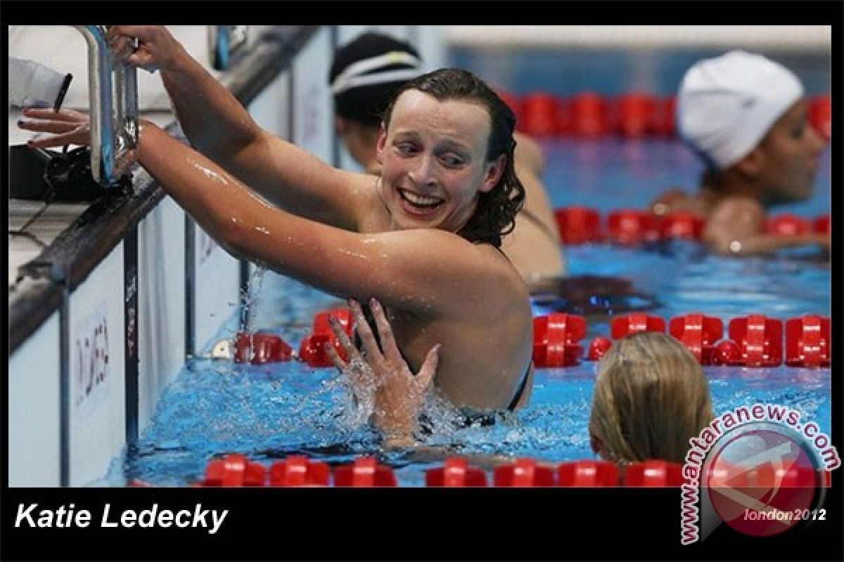 Ledecky kembali pecahkan rekor dunia gaya bebas 1.500m