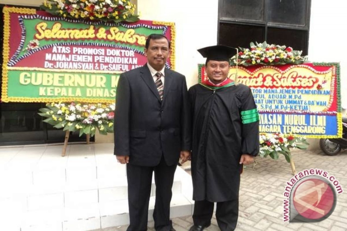 Saiful Raih Gelar Doktor Manajemen Pendidikan