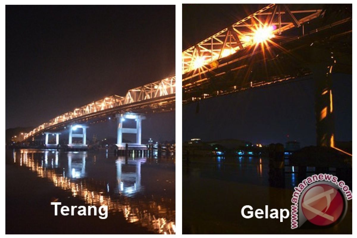 Pemkot Pontianak Kesal  Lampu Hias Jembatan Kapuas Dipreteli