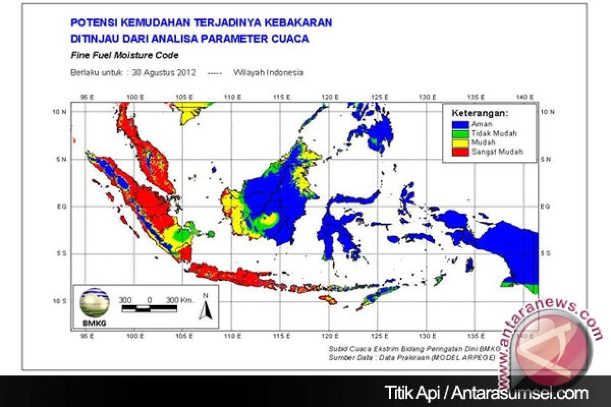 Gubernur: titik api terbanyak di Muba