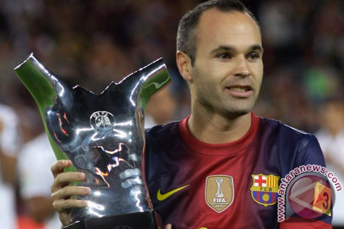 Iniesta sebut masa depannya di Barcelona tidak pasti